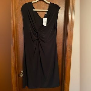 Knee length black dress